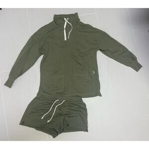 Free Assembly 2 piece matching lounge set - Olive Green Women’s athleisure M